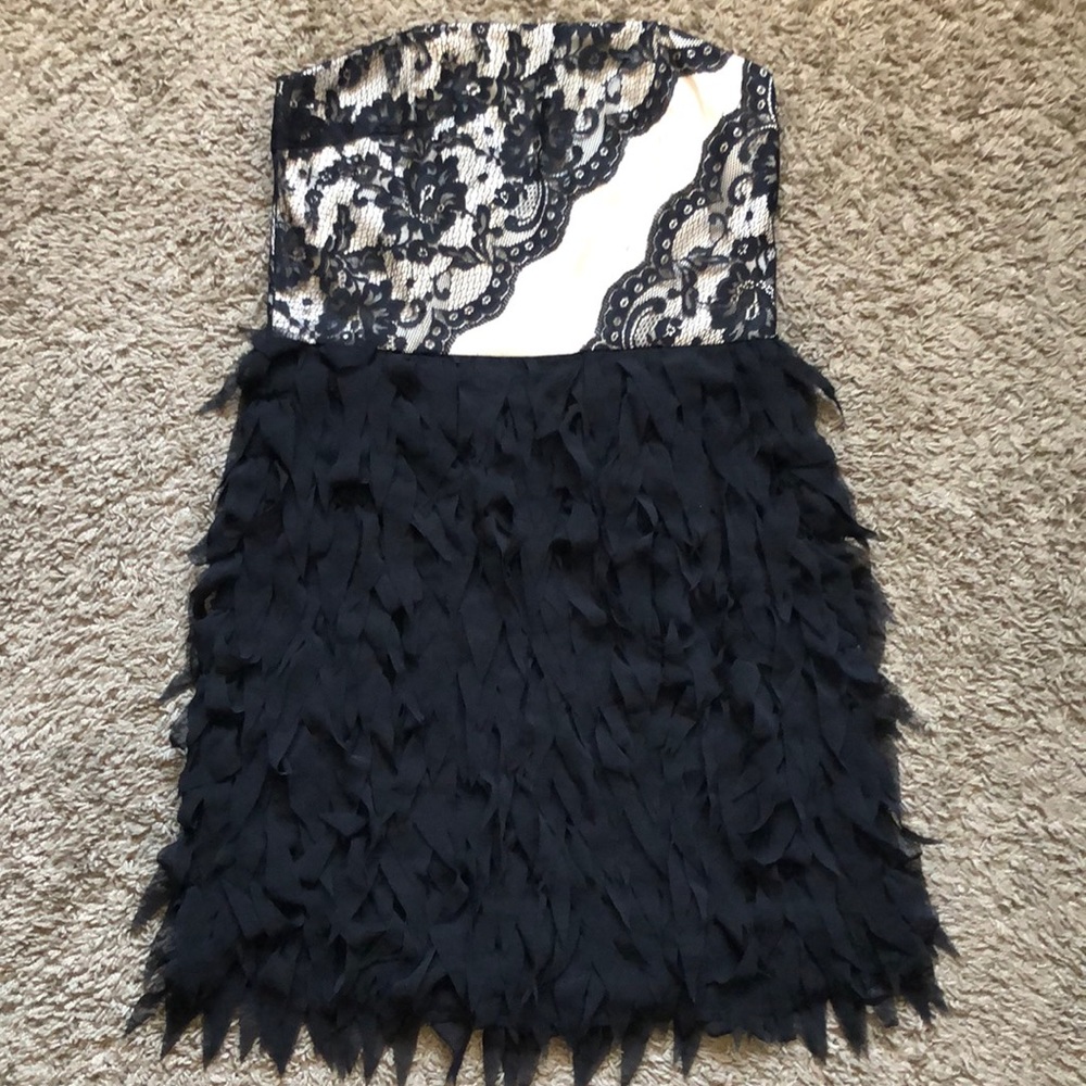 Black and gold dress